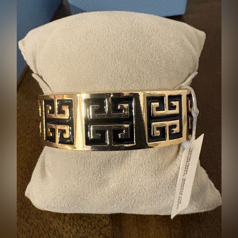 Piper K- Gold and Black Geometric Bracelet